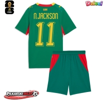 Senegal Nicolas Jackson #11 Koszulka Wyjazdowa dzieci MŚ 2026 Krótki Rękaw (+ krótkie spodenki)